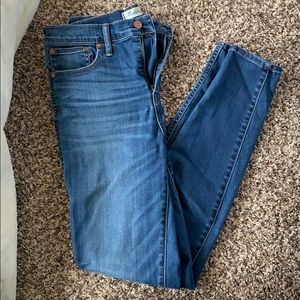 Madewell 10” High Rise skinny jeans size 30TL